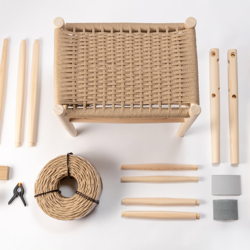 Paper code Stool KIT_ ペーパーコードスツールキット 椅子 Paper code Stool KIT_ ペーパーコードスツールキット 椅子