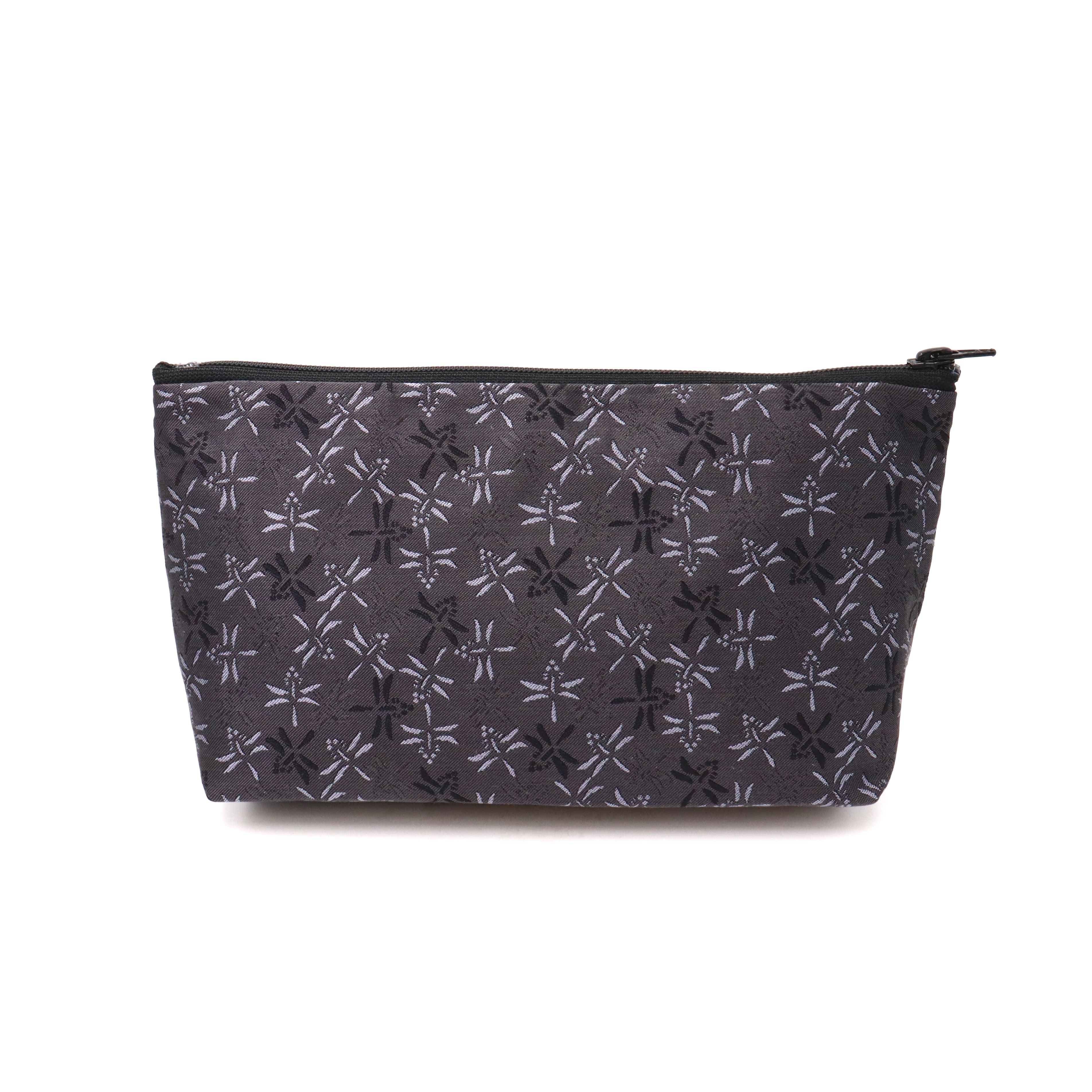 新柄　京の錦織　光峯錦織工房　日本の紋様を楽しむ　とんぼ　黒　ポーチマチ付き