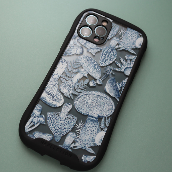 【受注生産】Blue Mushroom iPhone耐衝撃グリップケース 4枚目の画像