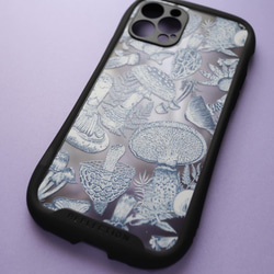 【受注生産】Blue Mushroom iPhone耐衝撃グリップケース 3枚目の画像