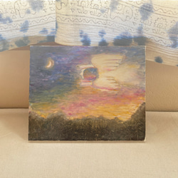 オイルパステル画「見守り」 Amazon.co.jp: Mungyo Gallery アーティストズ ソフトオイル