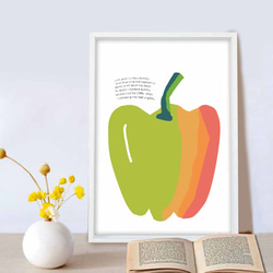 熟れていくing　野菜　イラスト　アート  アートポスター　ポスター  A4　アートseiで検索　853 2枚目の画像