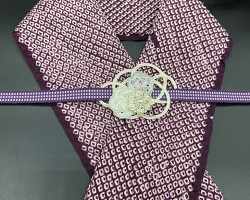 【スーパーSALL】2806半幅帯＆和柄帯留・絹帯締め 　和装小物 水引細工 スーパーSALL】2806半幅帯＆和柄帯留・絹帯締め 和装小物 水引細工