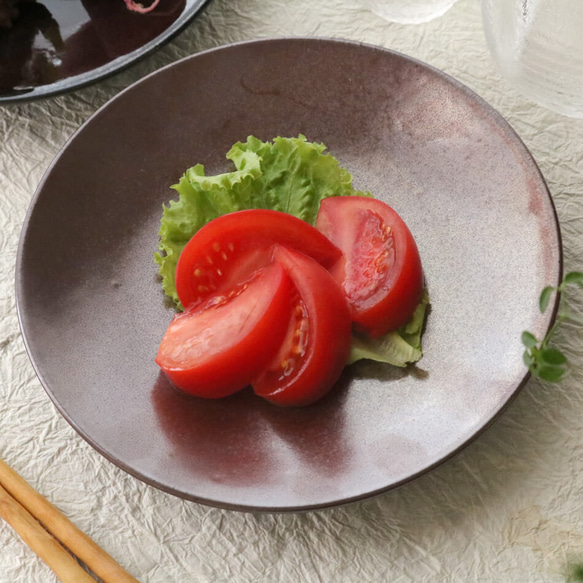 プレート皿 ワンプレート皿 高取焼 高取焼き 中皿 18cm パスタ皿 高取焼鬼丸雪山窯元 陶器 onimaru-021 11枚目の画像