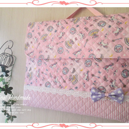 防災頭巾カバー　ハンドメイド　ユニコーン 防災頭巾カバー ハンドメイド ユニコーン 160☆ユニコーン