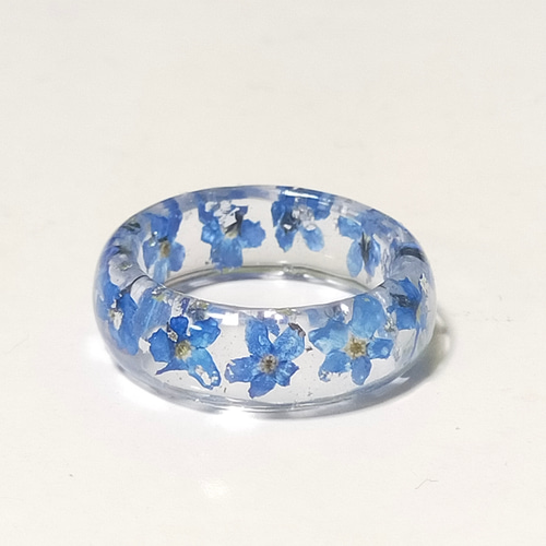 忘れな草 ホワイト ブルードライフラワー パーツ 素材 レジン 青 白 忘れな草 ホワイト ブルードライフラワー パーツ 素材 レジン 青 白