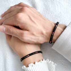 お揃い】静電気除去ブレスレット 男女ペア * 聖夜の灯火* ギフト