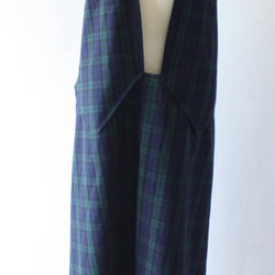 タータンチェックのベスト風ジャンパースカート 2枚目の画像