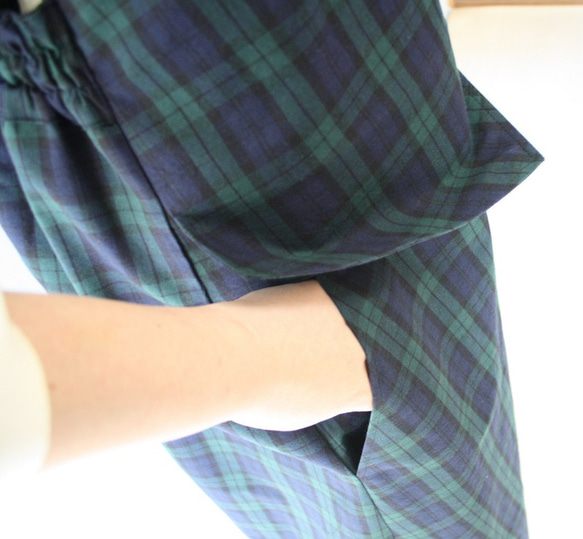 タータンチェックのベスト風ジャンパースカート 5枚目の画像