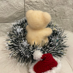 羊毛フェルト　ぬいぐるみくま　クリスマス　プレゼント 9枚目の画像
