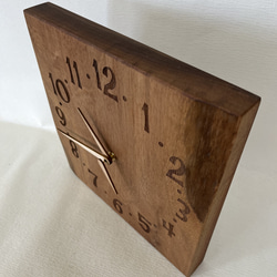 木の時計＜ウォールナット＞掛け時計wnc-1129　木製時計 4枚目の画像