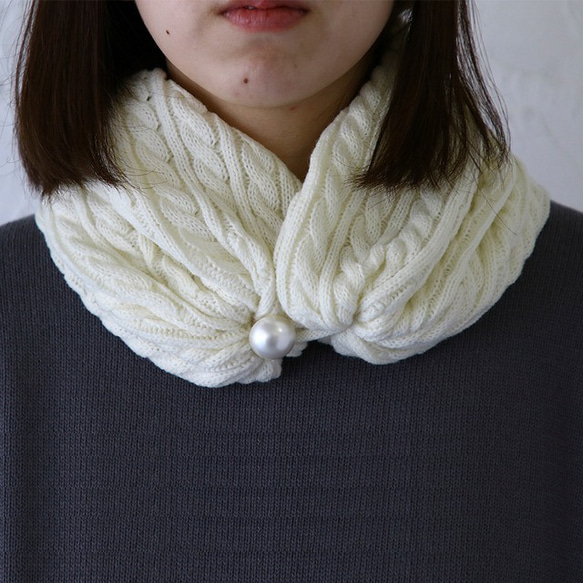 ケーブル柄ニット2Way帽子 17枚目の画像