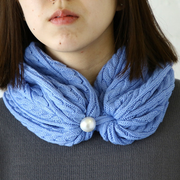 ケーブル柄ニット2Way帽子 15枚目の画像