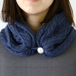 ケーブル柄ニット2Way帽子 14枚目の画像