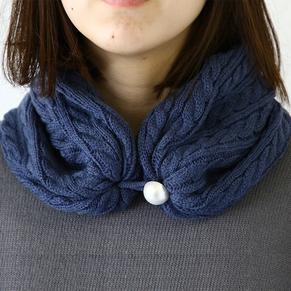 ケーブル柄ニット2Way帽子 14枚目の画像