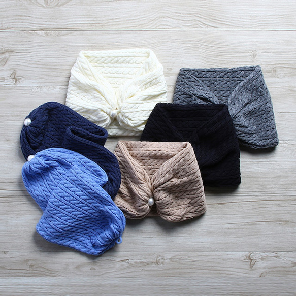 ケーブル柄ニット2Way帽子 12枚目の画像