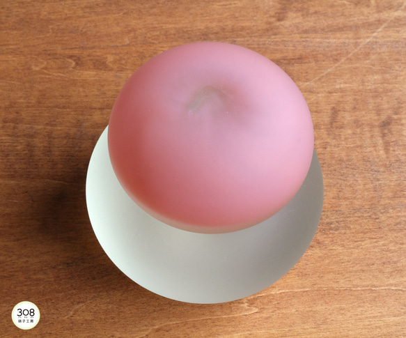 【数量限定】ちょっと大きい：しっとりガラスの紅白鏡餅 5枚目の画像