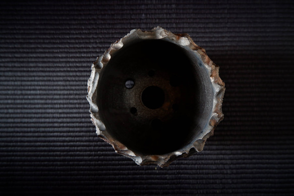 4.5号黒ブロンズ鉢１　塊根植物　多肉植物　コーデックス　植木鉢　沖縄 5枚目の画像