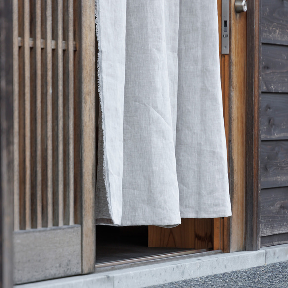 自然素材 麻 リネン 100％ 間仕切りカーテン 「ナグ きなり