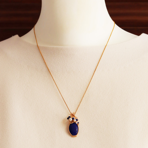 ☆再販☆12月の誕生石 ラピスラズリ・ネックレス 天然石ジュエリー