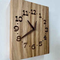 木の時計＜くすのき＞掛け時計ksc-105　木製時計 3枚目の画像