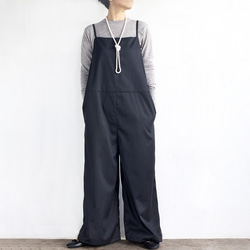 セミワイドサロペット（ブラック） 5枚目の画像