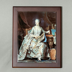 モーリス・カンタン・ドラ・トゥール　ポンパドゥール夫人の肖像　フォトタイル 1枚目の画像
