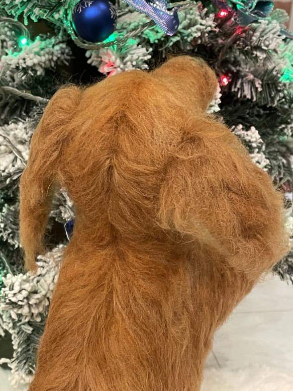 羊毛フェルト　犬　リアル　ダックスフント 