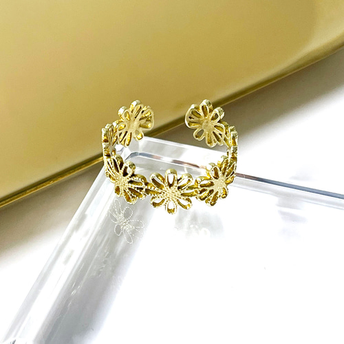 Flower Flower オープンリング【efr133】 指輪・リング AtelierB