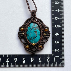◉インカの紋章 ◉ ターコイズ ネックレス (トルコ石) 4枚目の画像