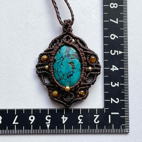 流行に  ◉インカの紋章 ◉ ターコイズ ネックレス (トルコ石 ネックレス・ペンダント