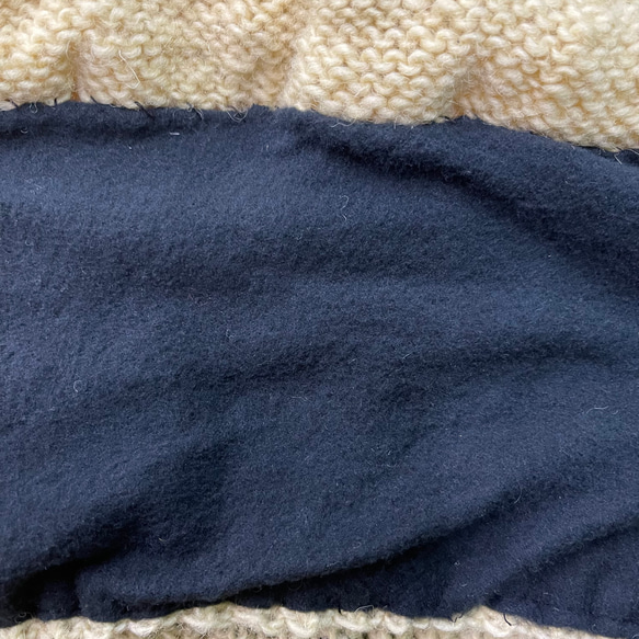 【育てて馴染む手編みニット】アラン編み　　ベレー　ニット帽子 12枚目の画像