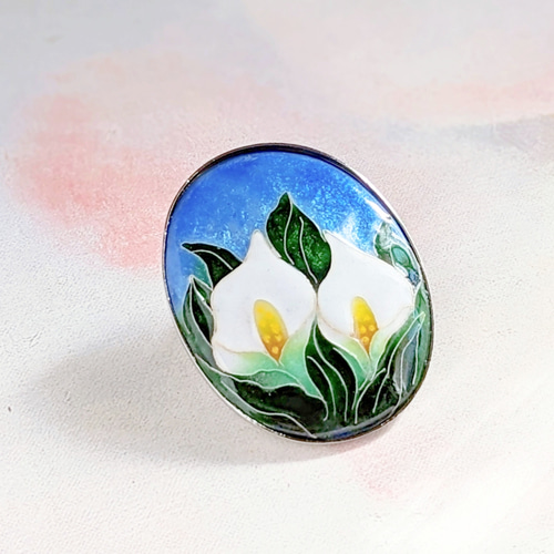 82000円値引き！超細密肉筆植物画・ミズバショウ(水芭蕉) ミズバショウ］水の妖精？〜ミズバショウ｜サトイモ科