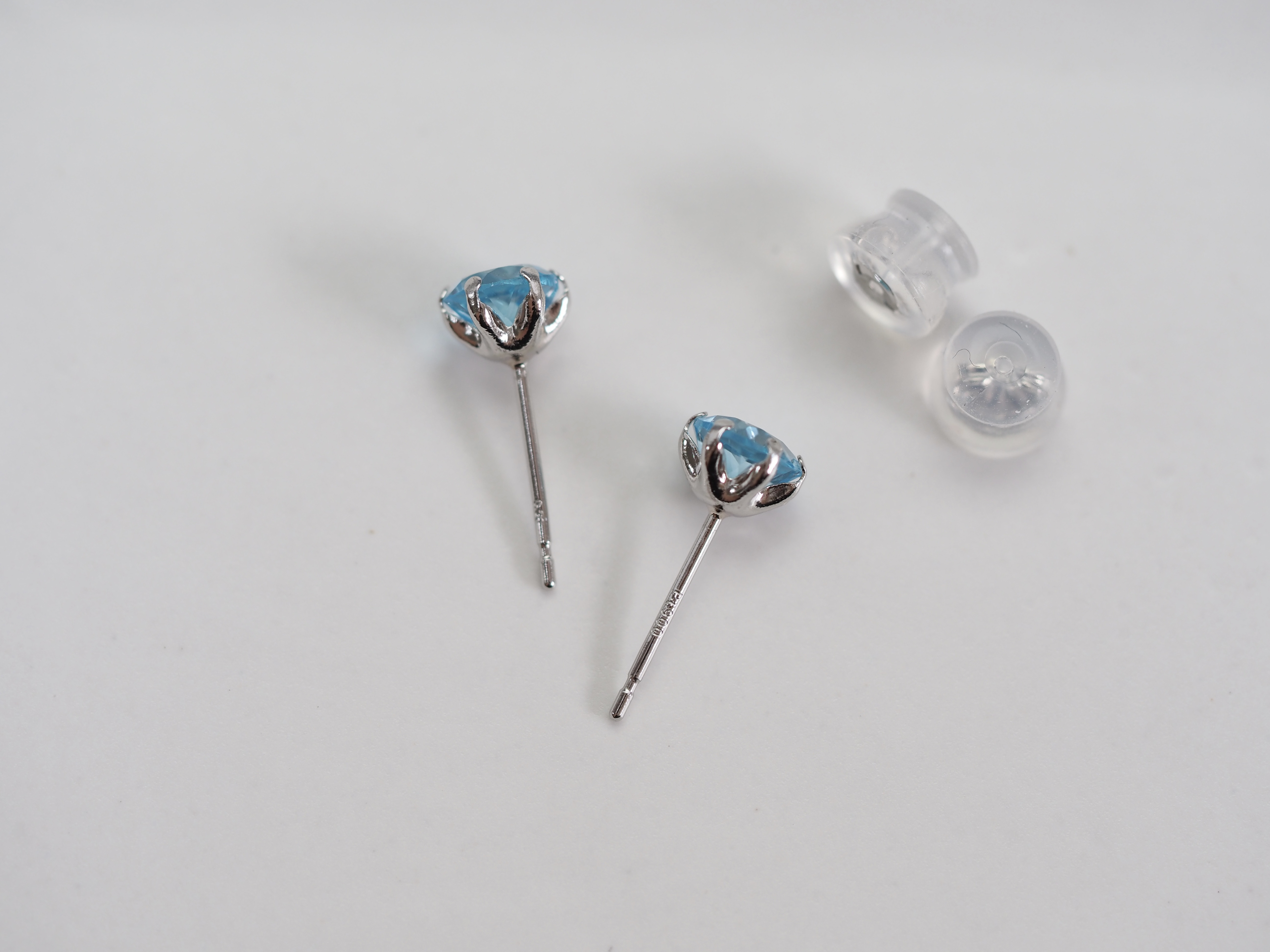 ～11月誕生石 ブルートパーズ～  No.3291  Pt ブルートパーズ1.00ct ピアス