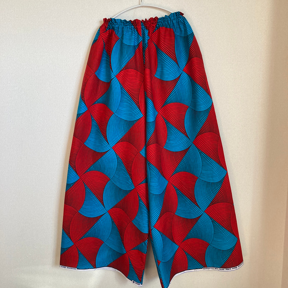 アフリカン ギャザーワイドパンツ♪ アフリカプリント アフリカ生地  