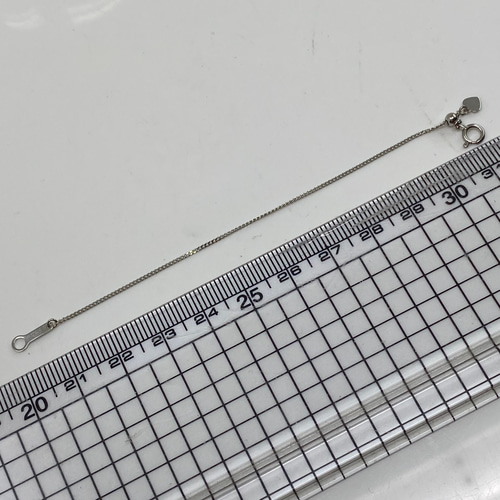 pt850 華奢 喜平 チェーン に スライド式 金具 10センチのロング  