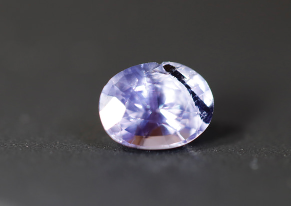 サファイア ルース ラベンダー サファイア 1.16ct オーバル カット かわいい インクルージョン あり 天然宝石 8枚目の画像