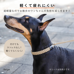 8色 パラコード の 首輪 わんちゃん ハンドメイド 散歩 大型犬 中型犬 小型犬 ペット #mm00000146 3枚目の画像