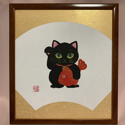 原画】「黒の妖精」／黒猫 絵画 猫心～にゃんはーと～ 通販