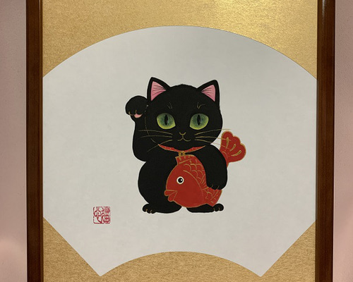 原画 猫 色紙 5d6d0e17dd2bbff37537f43b42bd6f