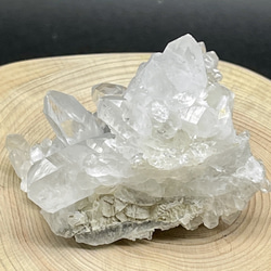 SALE 001 小さめ ［ヒマラヤ水晶 浄化セット］ 器・ヒマラヤ水晶さざれ・ヒマラヤ水晶ミニクラスター付き 天然石 6枚目の画像