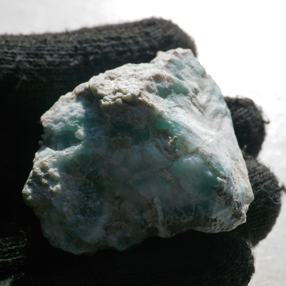 天然石ラリマー約40mm(ドミニカ共和国産)約35g 母岩付き原石ラフロック鉱物鉱石[lar-221209-10] 12枚目の画像