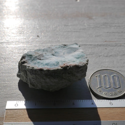 天然石ラリマー約40mm(ドミニカ共和国産)約35g 母岩付き原石ラフロック鉱物鉱石[lar-221209-10] 18枚目の画像