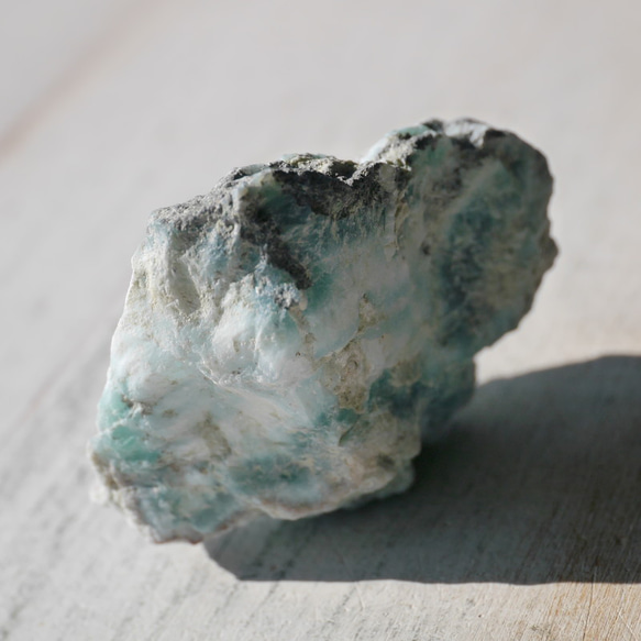 天然石ラリマー約40mm(ドミニカ共和国産)約35g 母岩付き原石ラフロック鉱物鉱石[lar-221209-10] 5枚目の画像