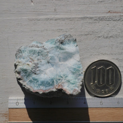 天然石ラリマー約40mm(ドミニカ共和国産)約35g 母岩付き原石ラフロック鉱物鉱石[lar-221209-10] 17枚目の画像