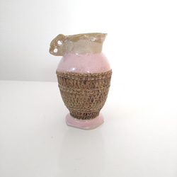 エスニックなピンクの花瓶 8枚目の画像