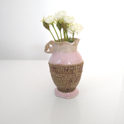 エスニックなピンクの花瓶 7枚目の画像