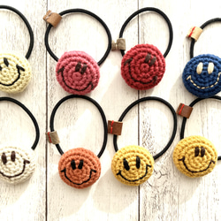 ※再入荷未定※【Smile box】ヘアゴム 長方形デザイン 白 ゴールド ⭐️2点売れました⭐️ 《シュガーホワイト》ふわふわ ホワイト 花