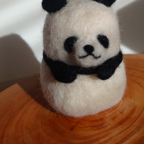 ころころぱんださん 羊毛フェルト TOMO33PANDA 通販 15111970｜Creema