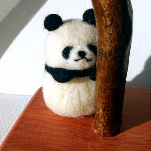 ころころぱんださん 羊毛フェルト TOMO33PANDA 通販 15111970｜Creema